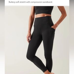 Athleta “Salutation Stash 7/8 Tight” Leggings
